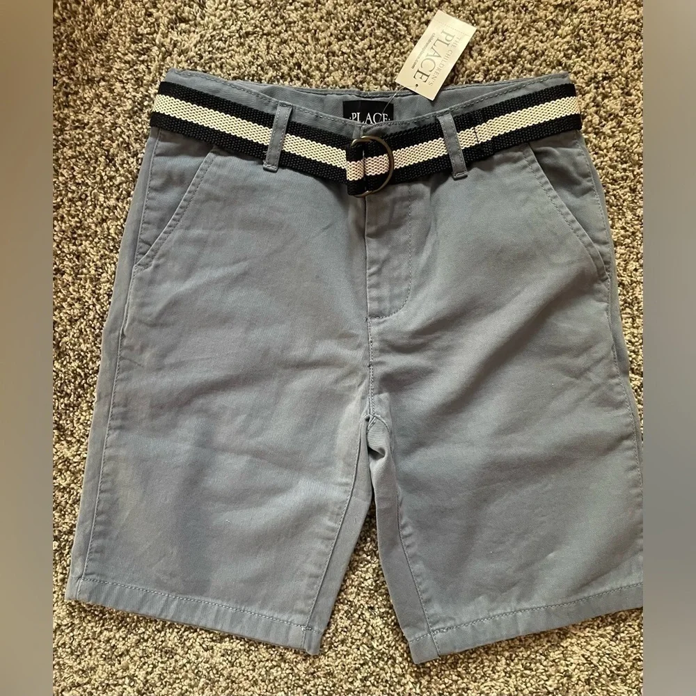NWT TCP Boys Twill Shorts‎ with belt Size 7